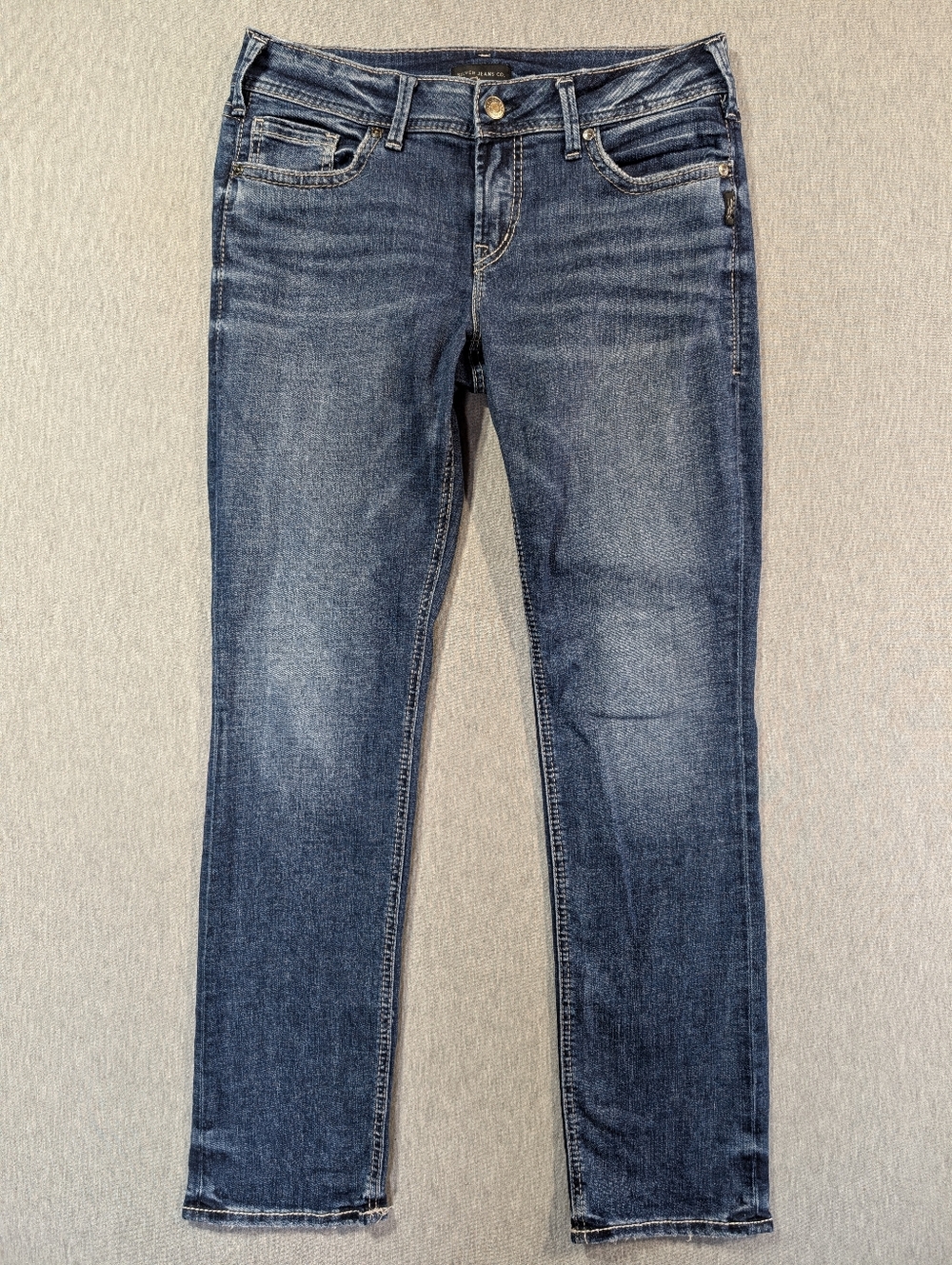 Silver Jeans Elyse Straight Women's 29 X 32 Medium Blue